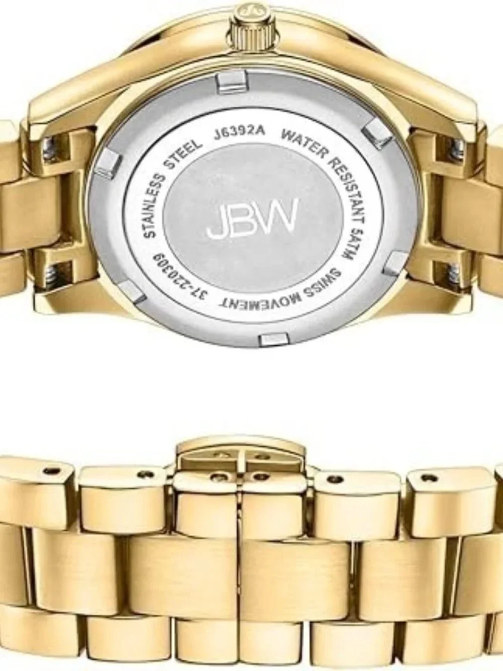 JBW Women’s Cristal Spectra Diamond Watch 18K Gold-Plated - New